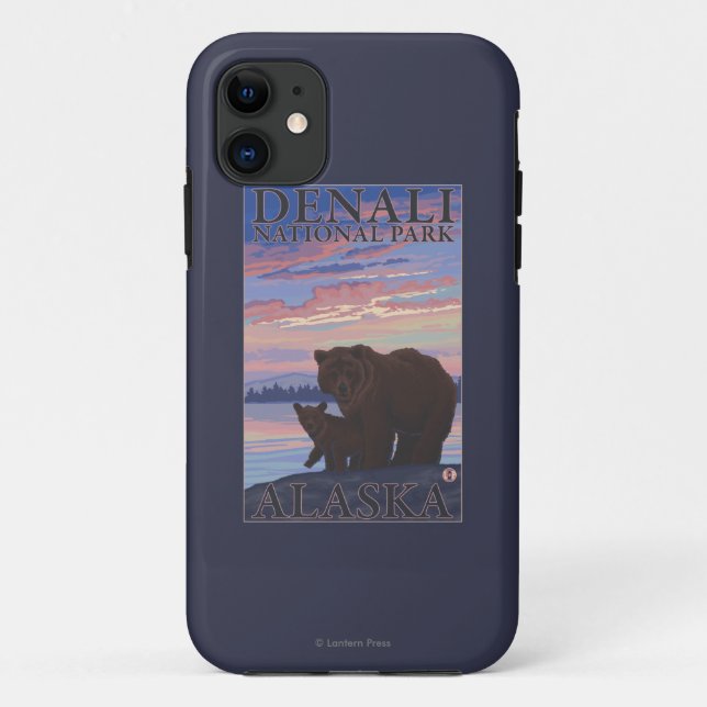 Bär und Cub - Nationalpark Denali, Alaska Case-Mate iPhone Hülle (Rückseite)