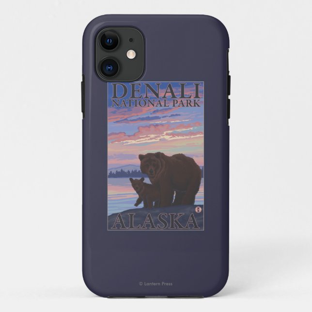 Bär und Cub - Nationalpark Denali, Alaska Case-Mate iPhone Hülle (Rückseite)