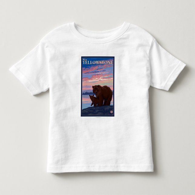 Bär und CUB - WestYellowstone, Montana Kleinkind T-shirt (Vorderseite)