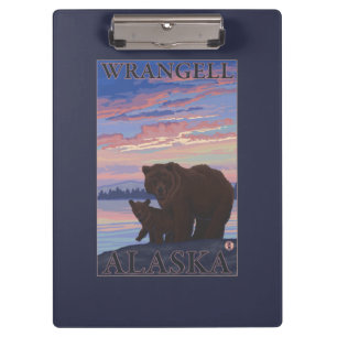 Bär und CUB - Wrangell, Alaska Klemmbrett