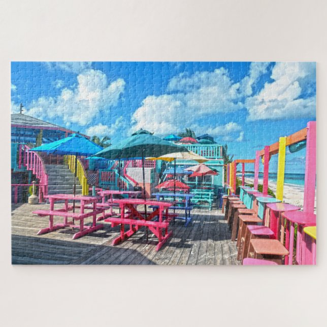 Bar und Grill in tropischen Bahamas (Horizontal)
