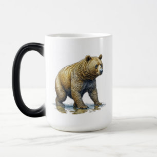 Bär und Kaffee-Wortspiel Verwandlungstasse