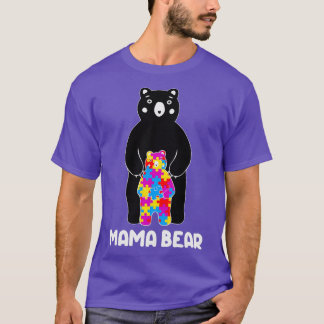 Bär und Sohn Autismus Sensibilisierungsmonat T-Shirt