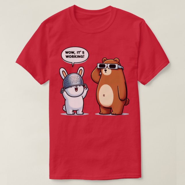 Bär und sonnig T-Shirt (Design vorne)