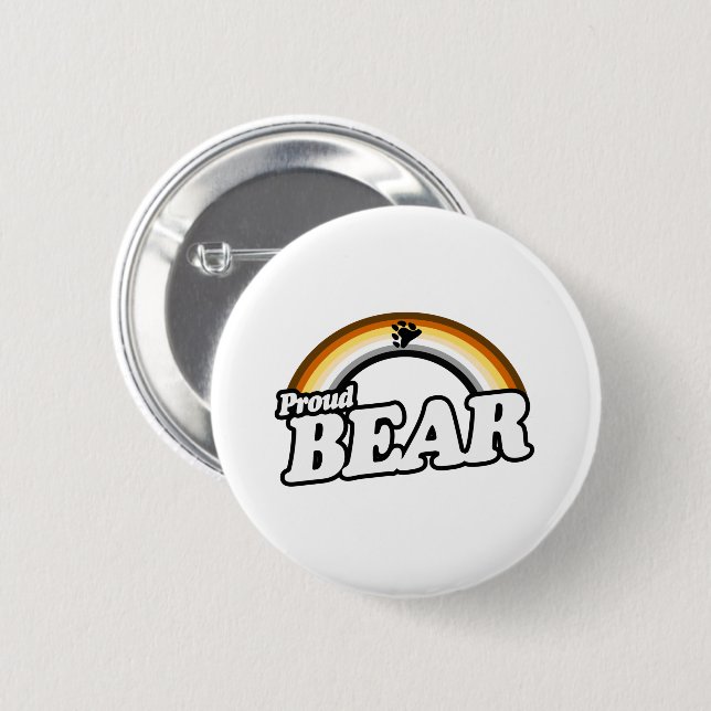 Bär und Stolz Button (Vorne & Hinten)