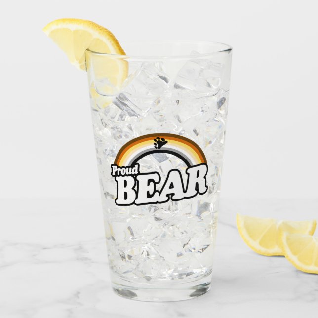 Bär und Stolz Glas (Vorderseite Ice)