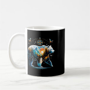 Bär Wandern Grizzly Bär Camping Camper Kaffeetasse