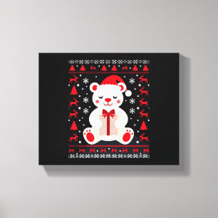 Bär Weihnachten Weihnachten (1) Leinwanddruck