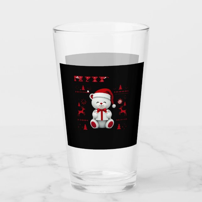 Bär Weihnachten Weihnachten (2) Glas (Vorderseite)