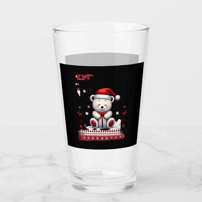 Bär Weihnachten Weihnachten (4) Glas (Vorderseite)