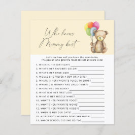 Bär - Wer kennt das beste Spiel der Mama?