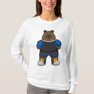Bär wie Boxer mit Boxhandschuhen T-Shirt