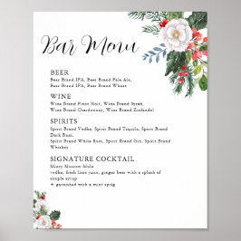 Bar zum Weihnachts-Winter-Brautparty Poster