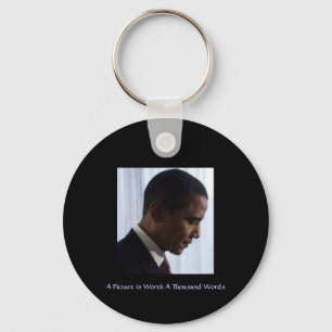BARAC OBAMA ein Bild ist tausend Wörter wert Schlüsselanhänger