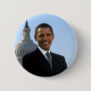 Barack, das schlaues Button schaut