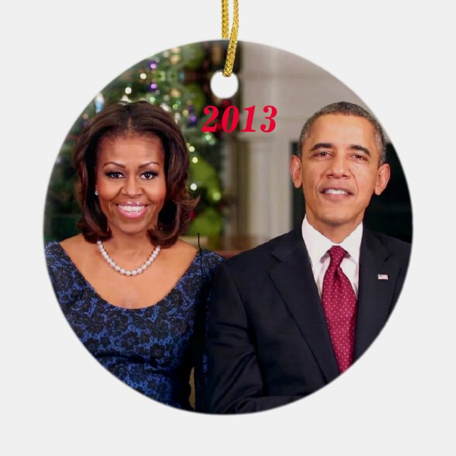 Barack et Michelle 2013 - ornement (Devant)