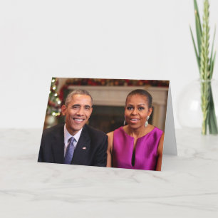 Barack et Michelle 2014 WA - Carte de voeux
