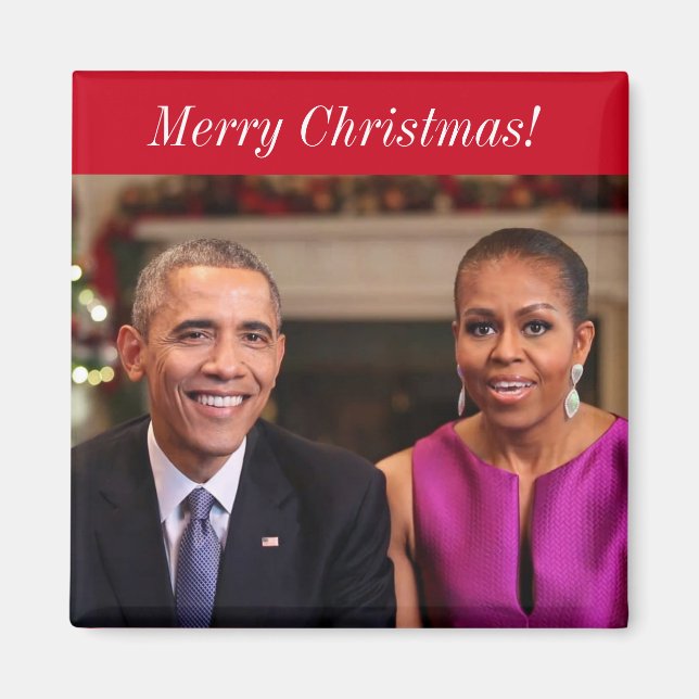 Barack et Michelle 2014WA - Magnet (Devant)