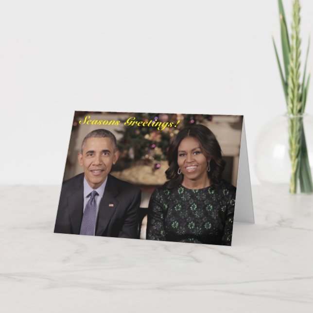 Barack et Michelle 2015 WA - Carte de voeux (Devant)