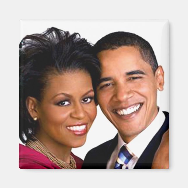 Barack et Michelle Obama Magnet (Devant)
