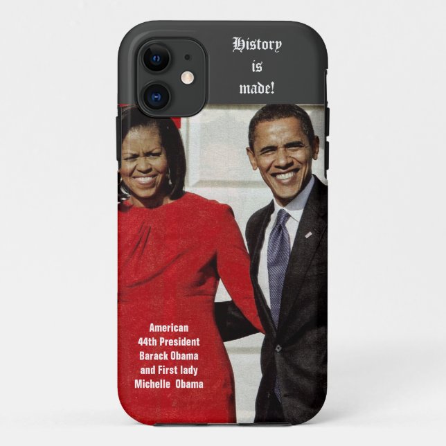 BARACK ET MICHELLE OBAMA RENDENT coque L'HISTOIRE (Dos)