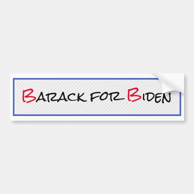 Barack für Biden Autoaufkleber (Vorne)