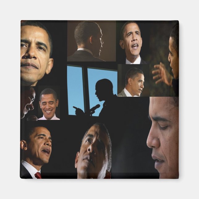 Barack-Gesichter Magnet (Vorne)