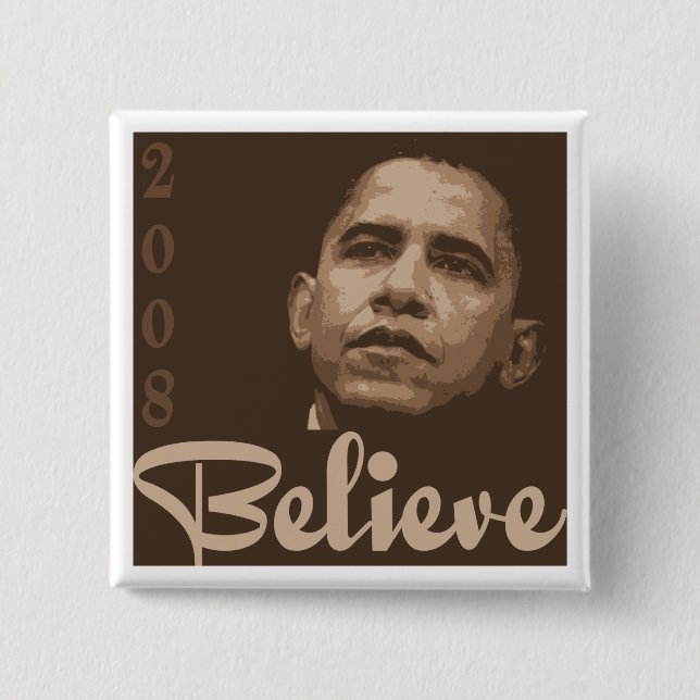 Barack glauben Knopf Button (Vorderseite)