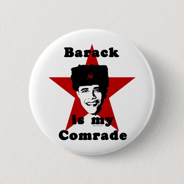 Barack ist mein Kamerad Button (Vorderseite)