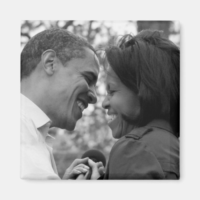 Barack & Michelle Kühlschrankmagnet (Vorne)