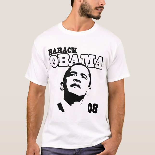 Barack Obama 08 (helles Kleid) T-Shirt (Vorderseite)