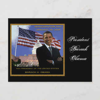 Barack Obama 2009 Postkarte