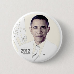 Barack Obama 2012 Button
