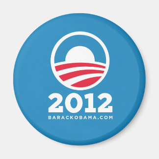 Barack Obama 2012 "O"-Logo (Light Blue) Magnet
