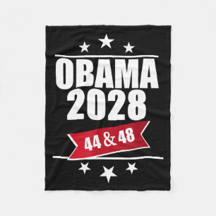 Barack Obama 2028 Präsident Amerikanische Flagge P Fleecedecke