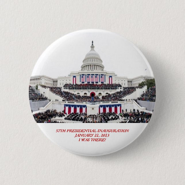 Barack Obama 2. Einweihung "ich war dort!" Button (Vorderseite)