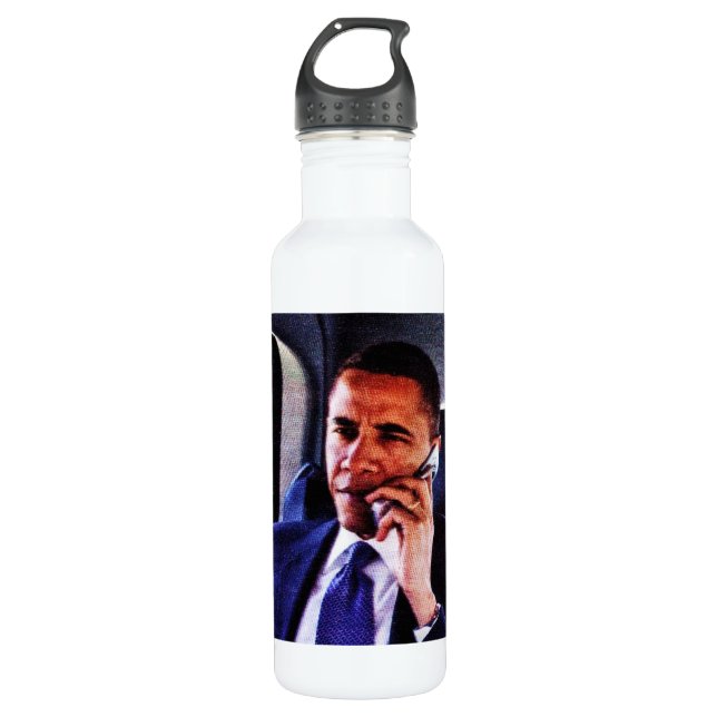 BARACK OBAMA, 44. AMERIKANISCHER PRÄSIDENT JUG EDELSTAHLFLASCHE (Vorderseite)