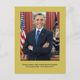 Barack Obama, 44. Präsident der Vereinigten Staate Postkarte