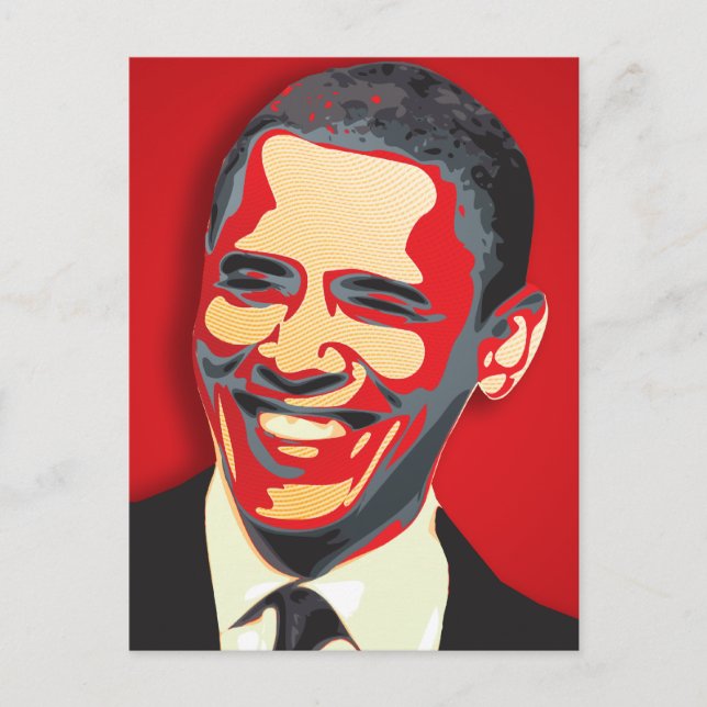 Barack Obama 44. Präsident Postkarte (Vorderseite)