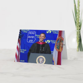 Barack Obama - Abschluss Grußkarte-M Karte