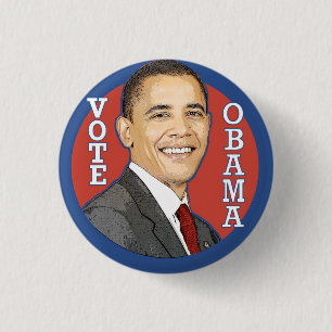 Barack Obama ABSTIMMUNG Knopf Button