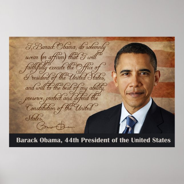 Barack Obama, Amtseid Poster (Vorne)