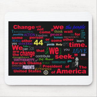 Barack Obama Änderungszitat Mousepad