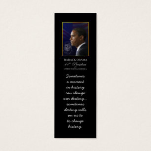 Barack Obama avec JFK - marqueur de livre