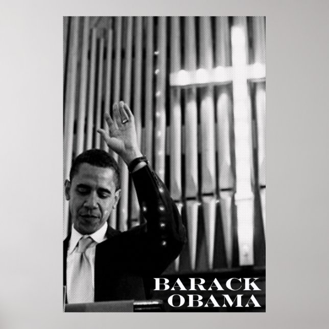 Barack Obama B&W Poster (Vorne)