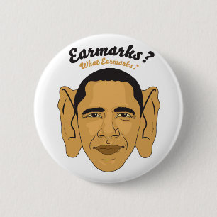 Barack Obama bemerkt: "Welche Marken?" Stimulus Button