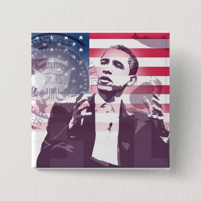Barack Obama - Button (Vorderseite)