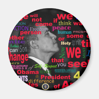Barack Obama Change Zitat Magnet