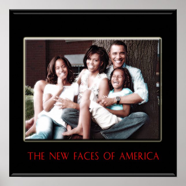 BARACK OBAMA: DER NEUE ERSTE FAMILIENPOSTER POSTER (Vorne)