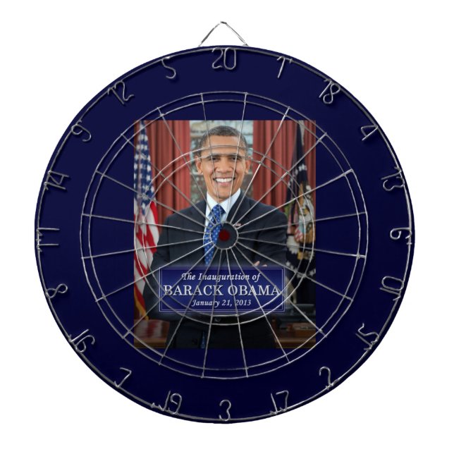 Barack Obama Einweihung 2013 Dartscheibe (vorne)